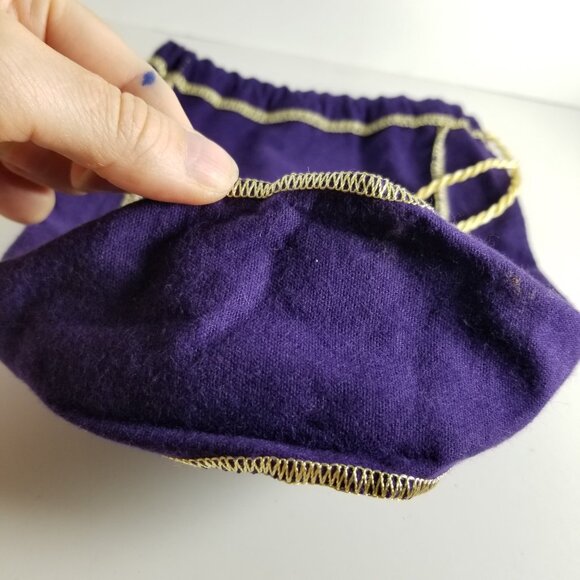 9" Crown Royal Purple Bag for craft, storage - Picture 6 of 7